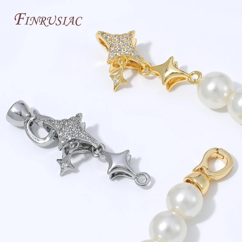 18K Gold Plated CZ Clasp Connectors with Cubic Zirconia – Luxury Jewelry Findings For DIY Necklace&Bracelet Making Supplies image 4