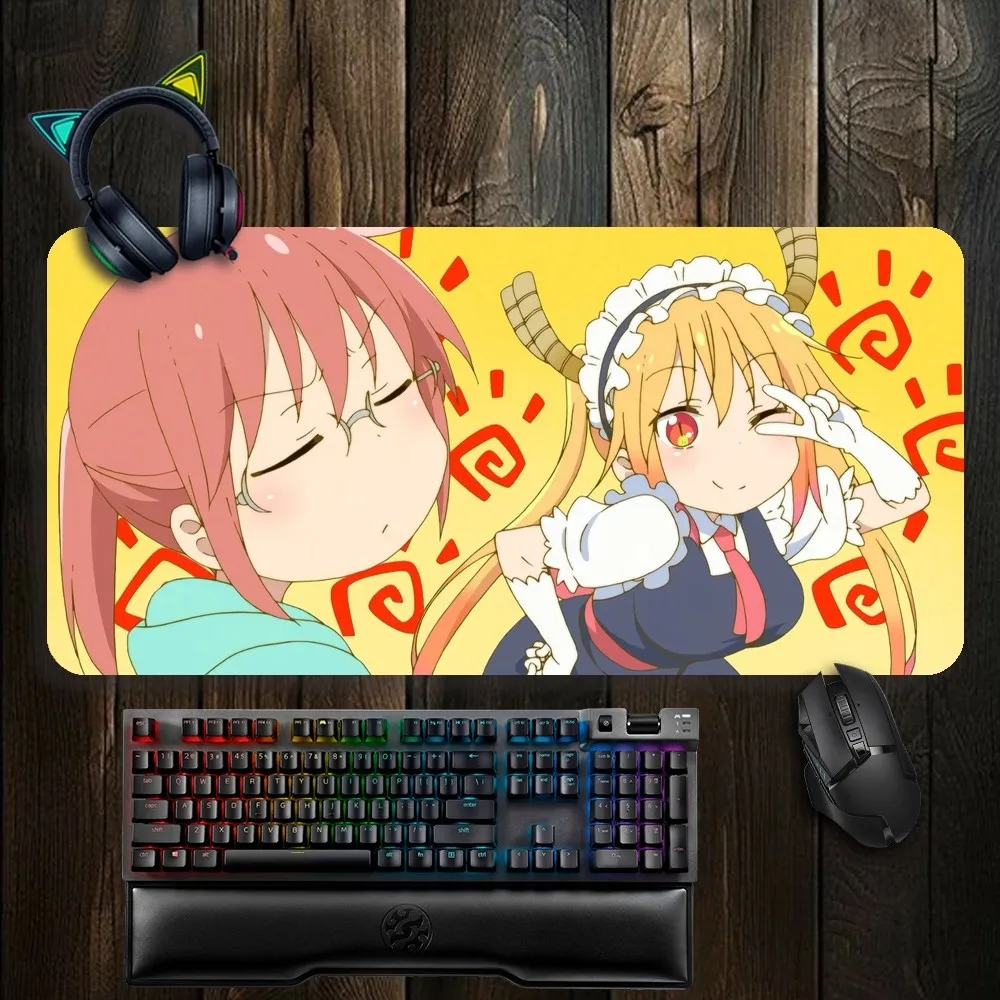 Anime M-Miss K-Kobayashis D-Dragon Maid Mouse Pad Non-slip Lockedge Office Student Gaming Thickened Large Writing Pad Cushion