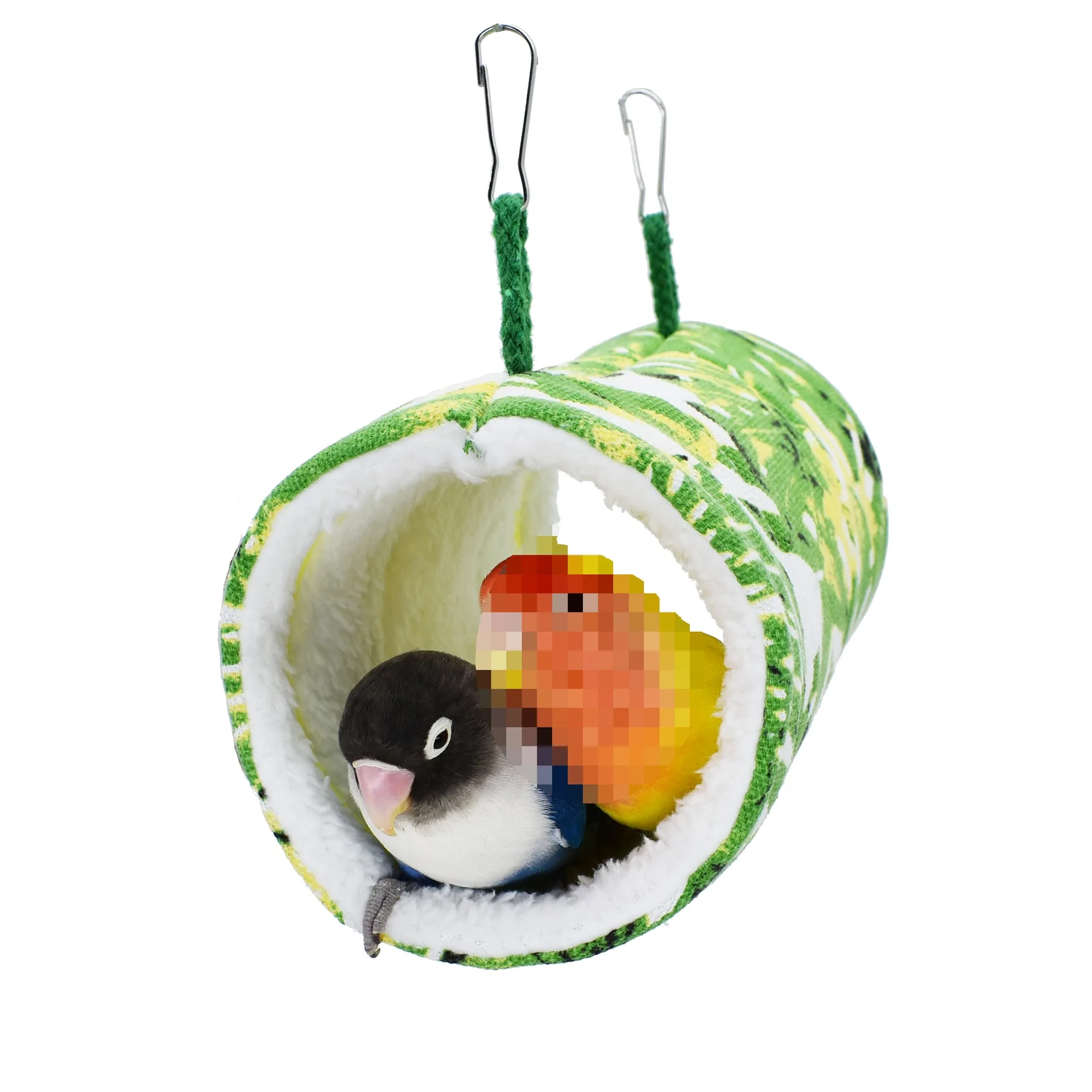 

Winter Nest Thickened And Velvet Xuanfeng Peony Pearl Tiger Skin Bird Cage Supplies Heating Tunnel