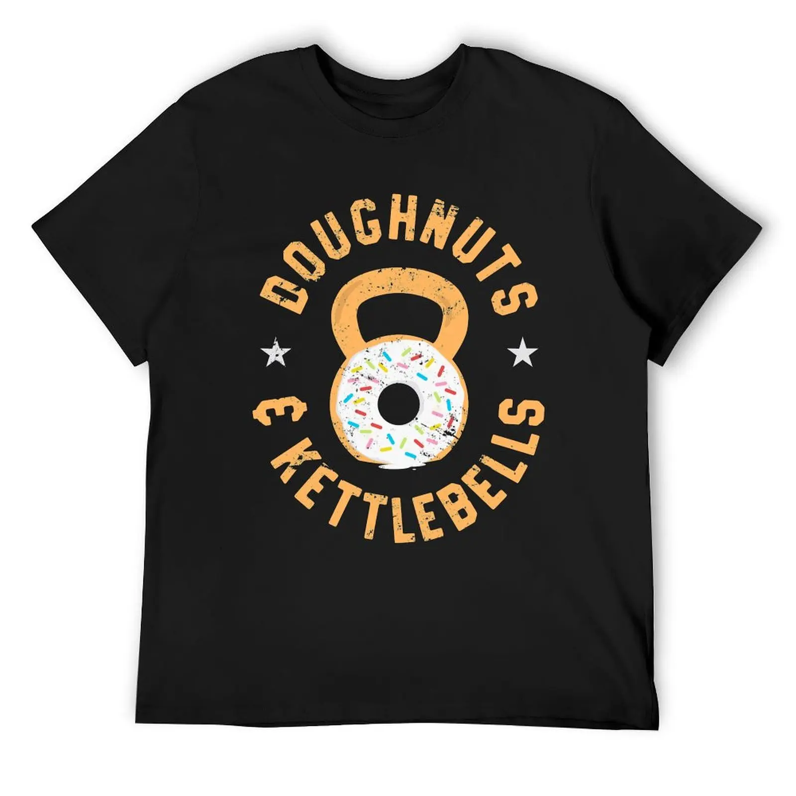 

Funny Donut Kettlebell T-Shirt graphic tee shirt cute clothes for a boy customs workout shirts for men