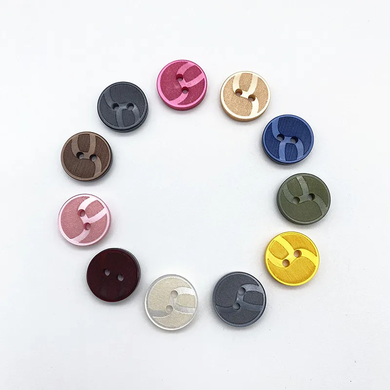 New 13mm Dress Shirt Button Two-eye Button DIY Hand Sewn Decorative Accessories