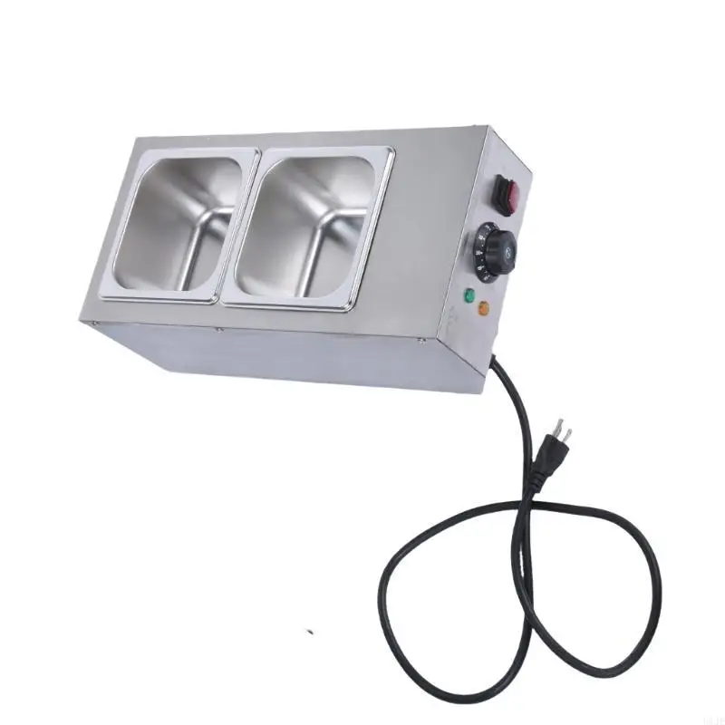 U1JE Double Basin Electric Chocolate Melter Machine Melting cho nhà