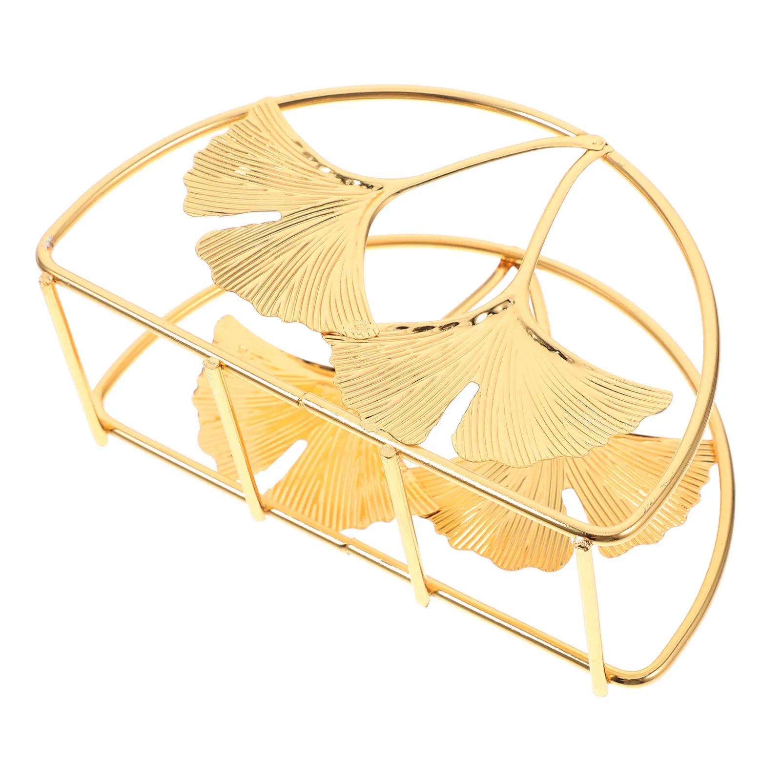 Leaf Design Napkin Holder Made of Heavy Duty Cast Iron Freestanding Vertical Tissue Dispenser for Kitchen Dining Table Wedding
