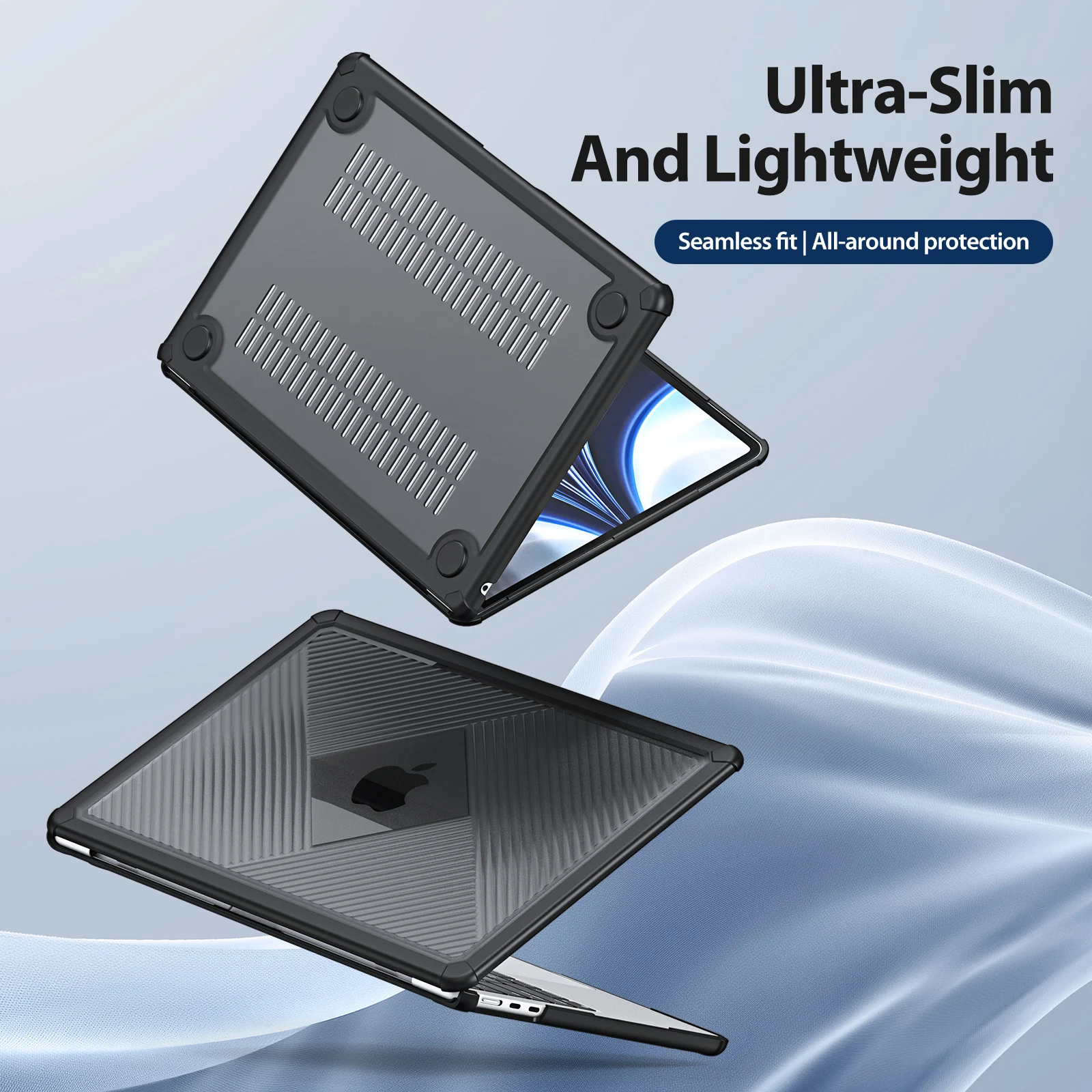 

Чехол для ноутбука Macbook Pro 13,3 14, защитный чехол для Macbook Air 13,3 13,6 15,3 2023 2022 2021, ударопрочный чехол, аксессуары