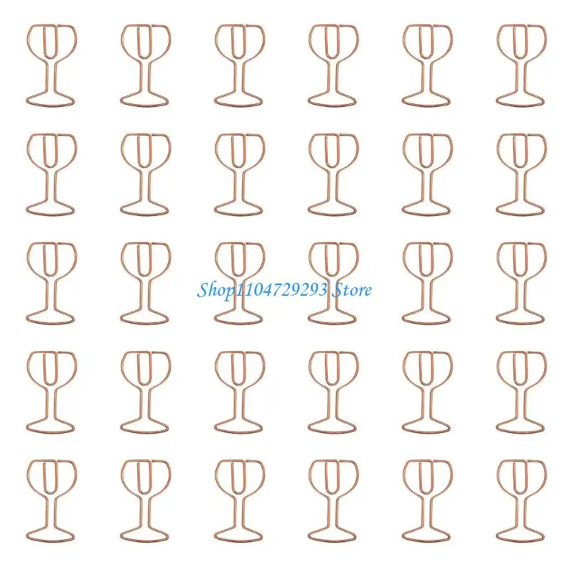 Y2GD 30PCS WINE WINE KLIPY KLIPY KLIPY KOLOROWY METALOWY PAPIEROWY CLIP DOKUMUNICZEN