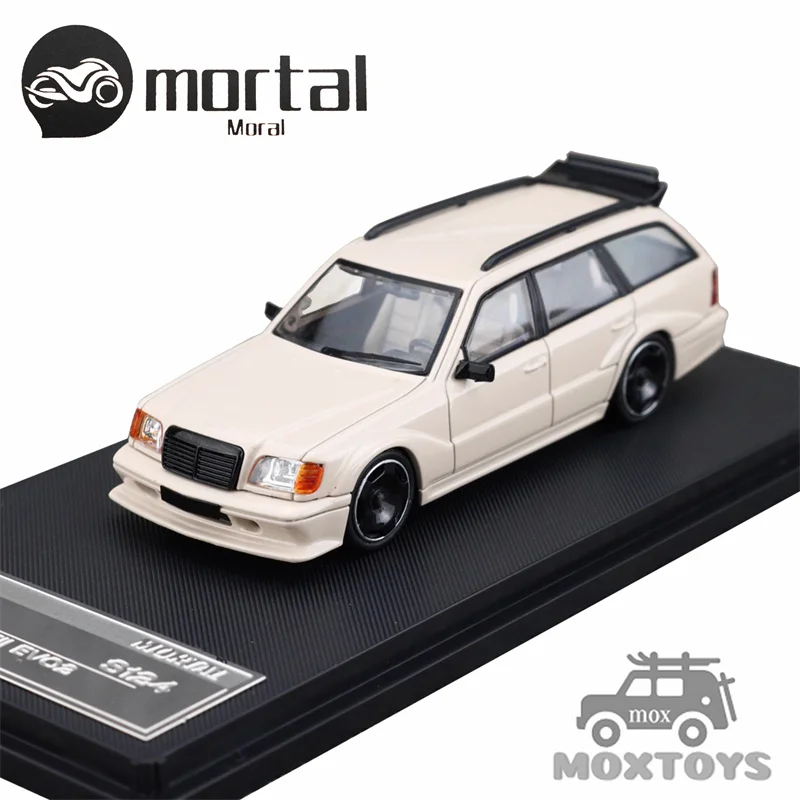 

Mortal 1:64 S124 Milk Tea White Limited400 Diecast Model Car
