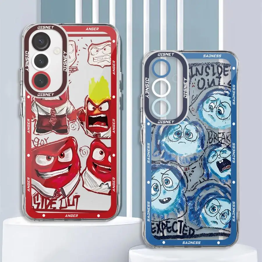 Disney Inside Out 2 phone Case for Samsung A13 A14 A15 A23 4G 5G A24 4G A25 A33 A34 A53 A54 A73 A35 A55 5G bag