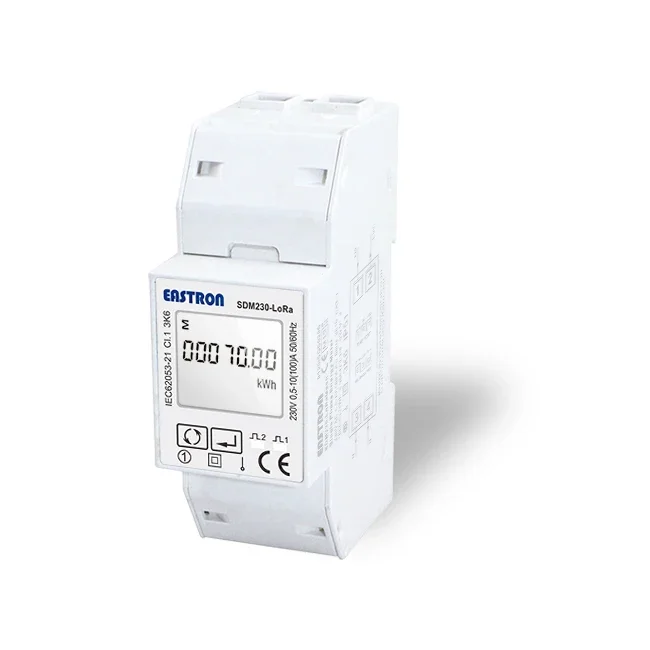 SDM230-LoRa Single Phase Din Rail  Wireless LoRa System LoraMesh Smart Power Meter