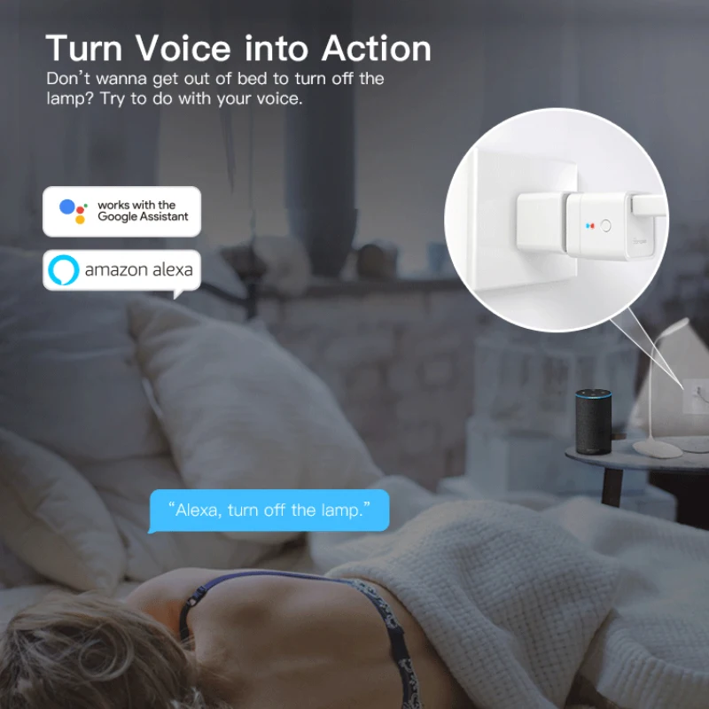 5v USB-adapter Compact Handige Smart Home Control Compatibel met Alexa en Google Assistant Eenvoudige app-bediening met Ewelink