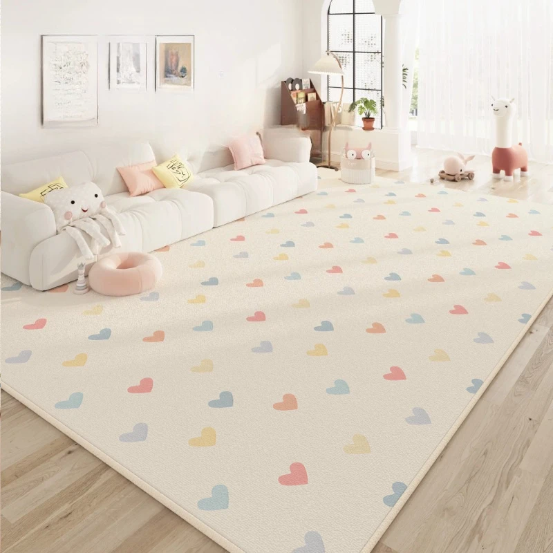 Large Area Rugs for Bedroom Dopamine Color Living Room Decoration Washable Carpet Thicken Plush Lounge Floor Mat Fluffy Soft Rug