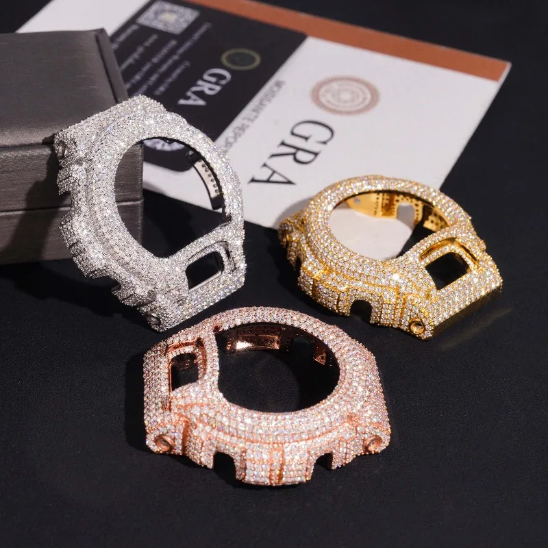 LYEE CYEE Custom Iced-Out Moissanite G-Shock Case. Transform Your Watch. Ultimate Hip-Hop Drip. ✨ #CustomBling