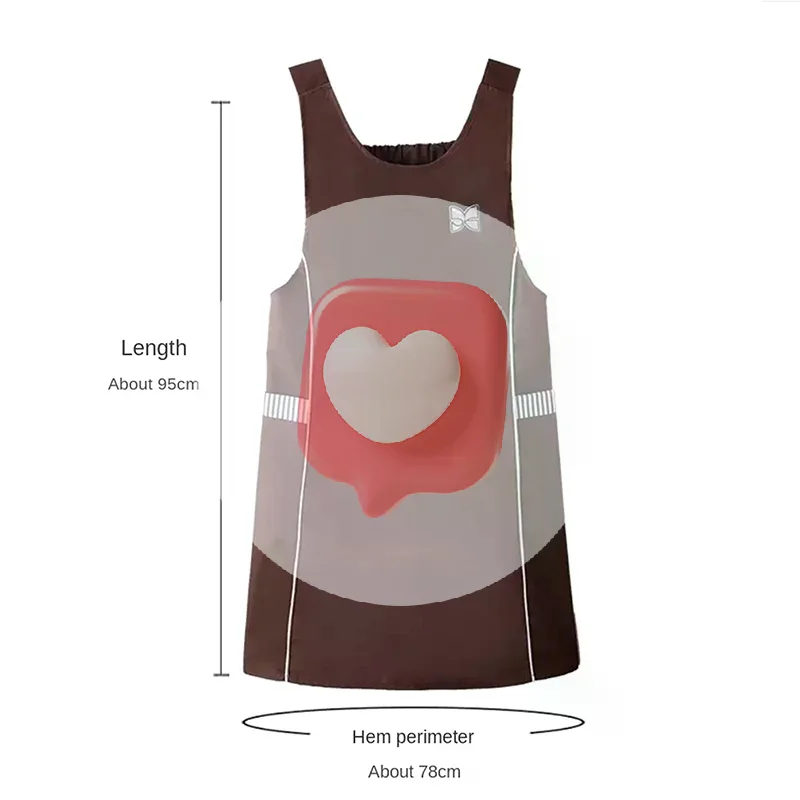 مريلة صدرية رفيعة عصرية مقاومة للماء وحزام خصر بلون سادة ومقاومة للزيت للطبخ والخبز قابلة للتنفس #5