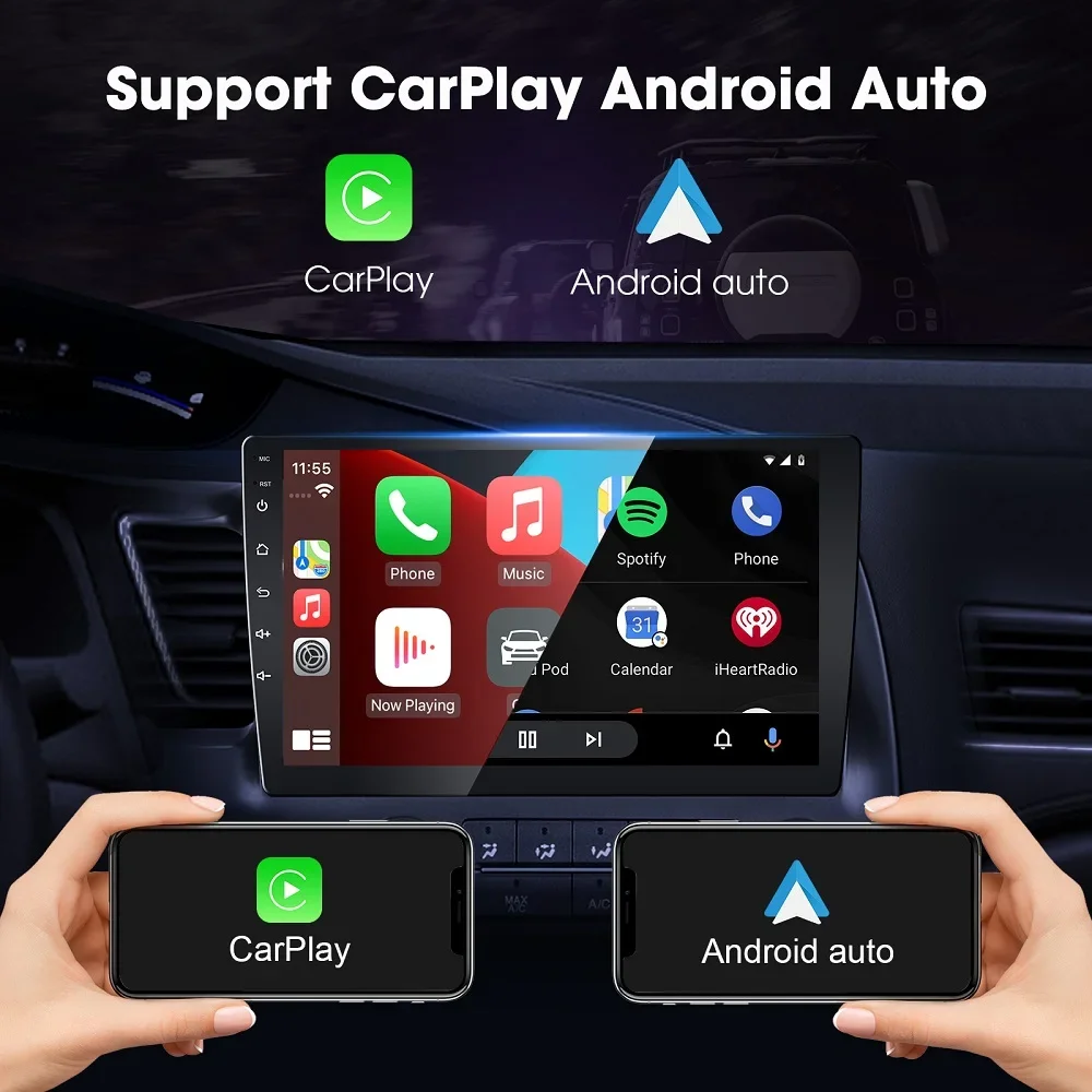 Wireless Caplay Android Auto 2Din Android 10