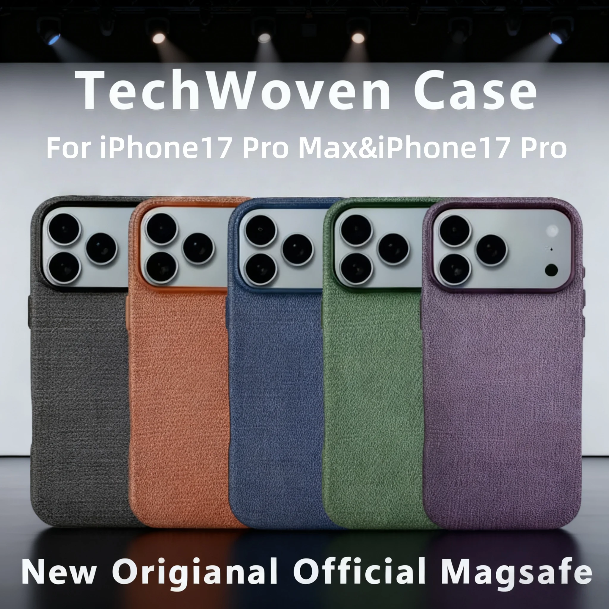 

Магнитный чехол Magsafe TechWoven для iPhone 17 Pro Max 17Pro Macsafe, защитный чехол для беспроводной зарядки, кнопка управления камерой