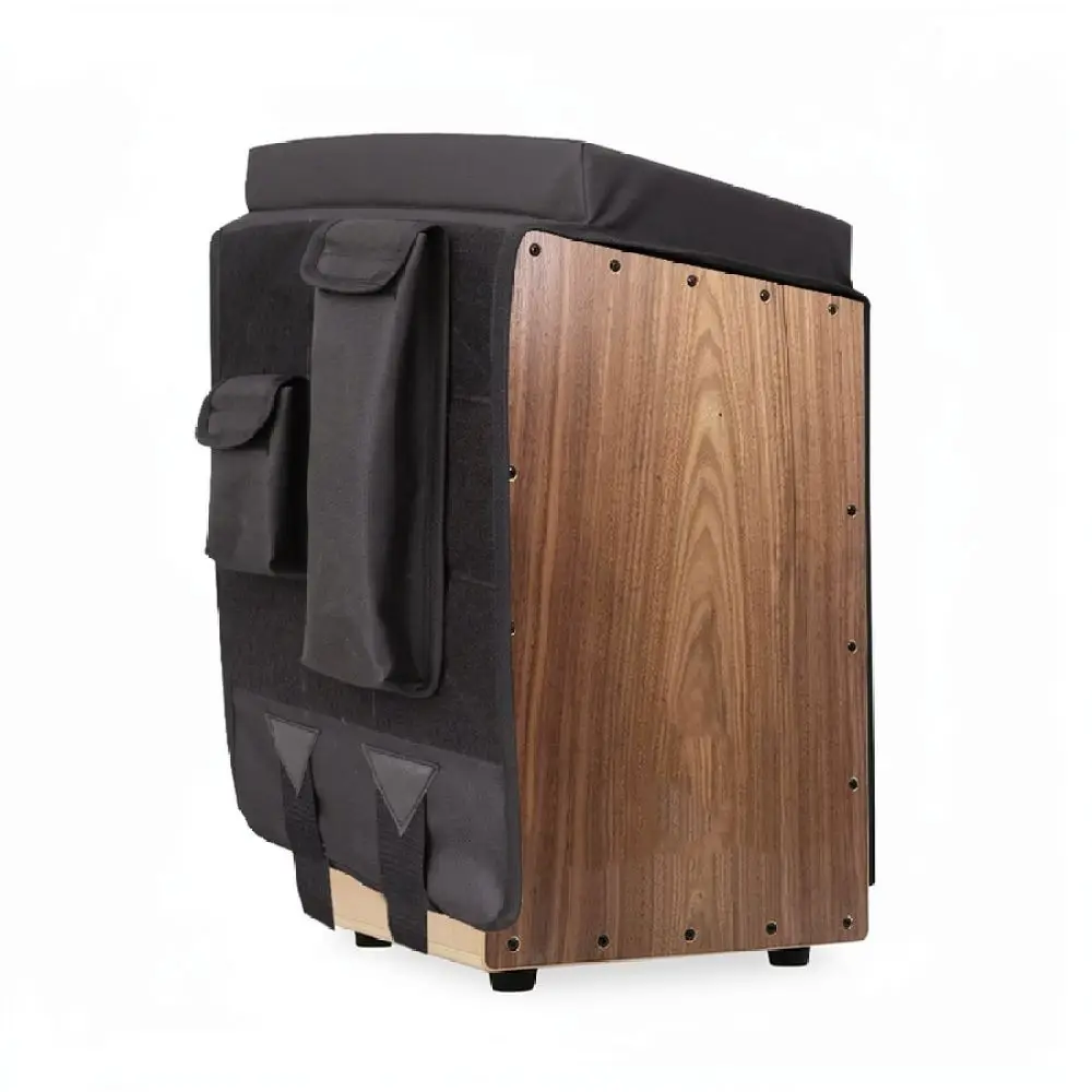 Durable Cajon Drum Cushion Percussion Box Accessory Seat Pad Built In Storage Pocket Comfortable Musical Gear Part