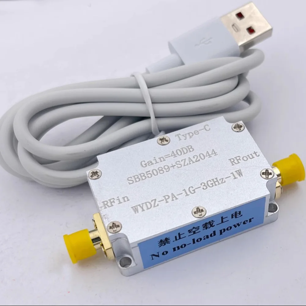 

SZA2044 1Ghz-3Ghz 1W RF Power Amplifier 40dB FOR For Ham Radio Transmitter Satellite 1.2Ghz 1.5G 2.4Ghz Bluetooth Wifi LORA