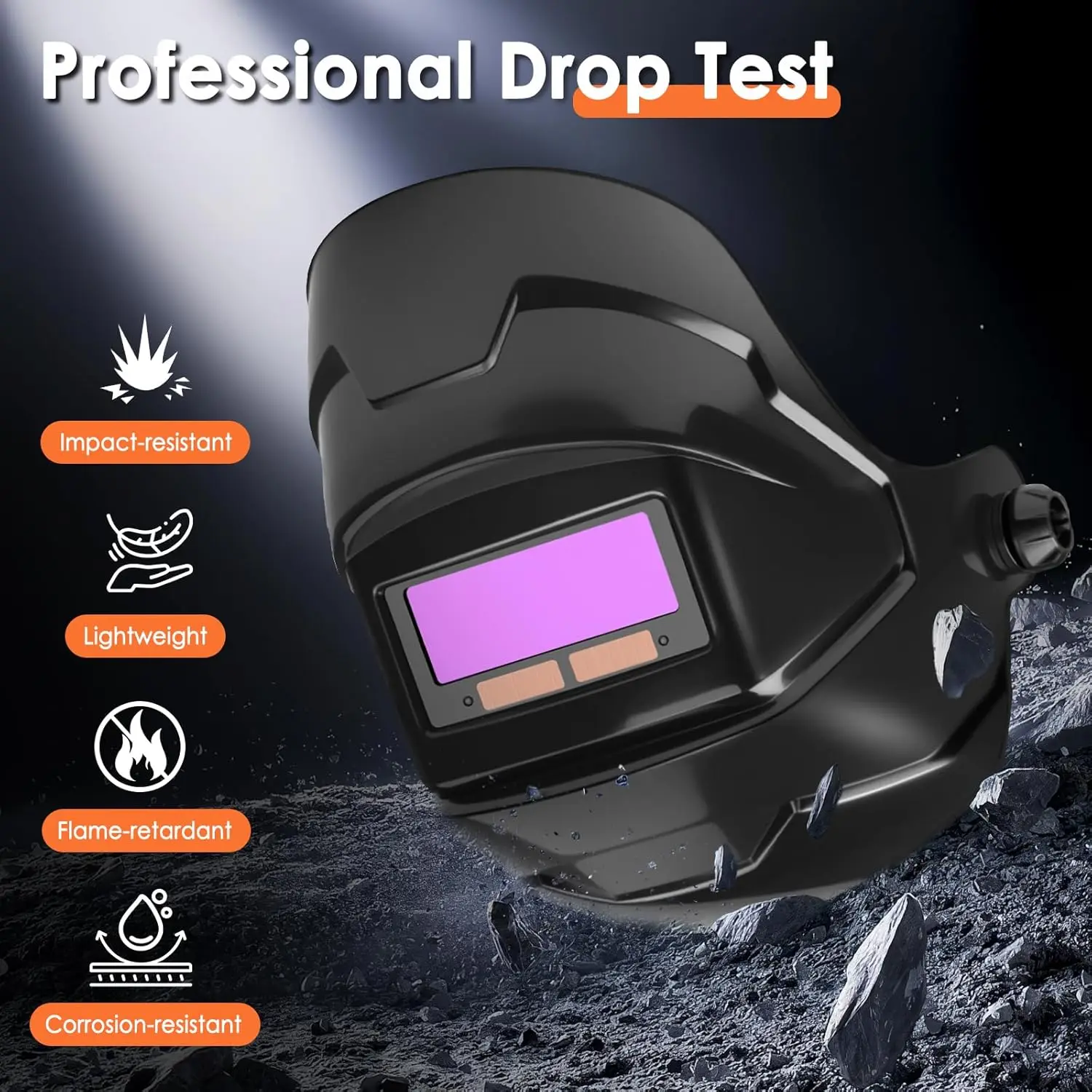 True Color Solar Auto Darkening Welding Helmet – Large Viewing Screen, Automatic Dimming, Head-Mounted, for TIG/MIG/MMA