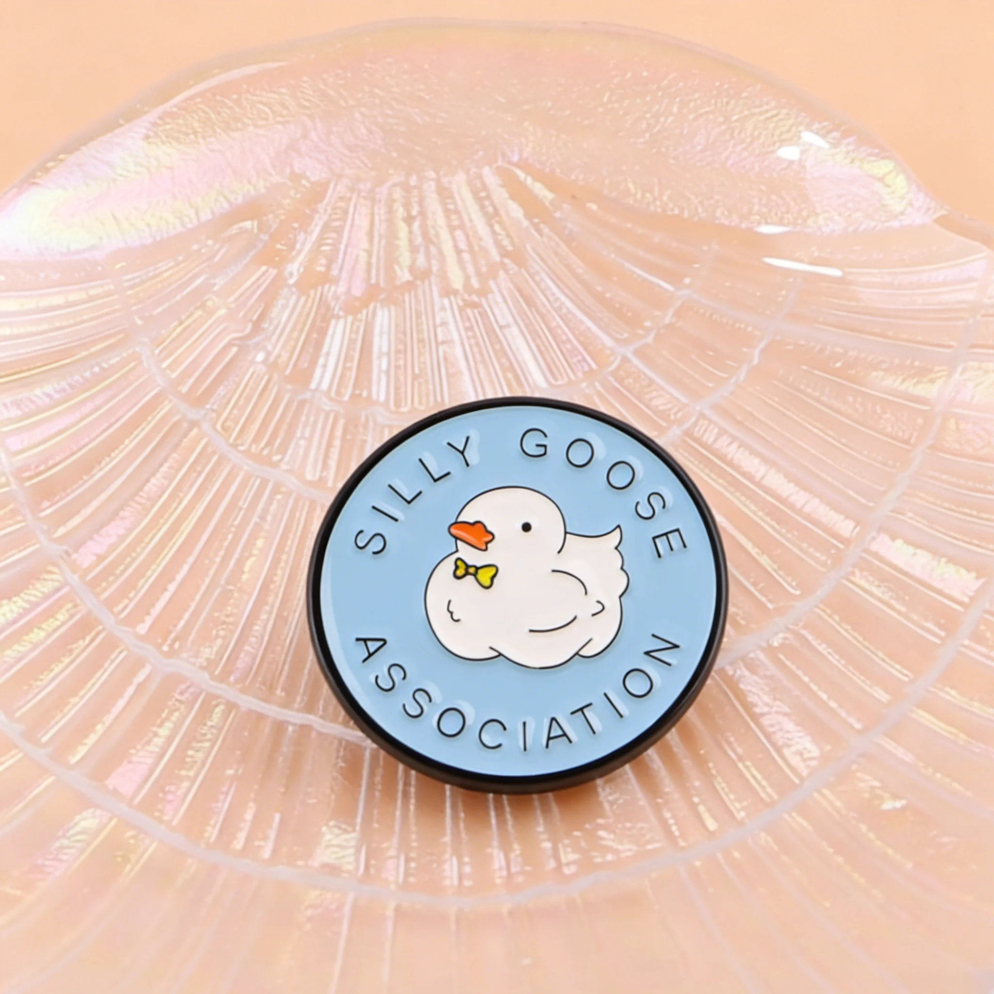 Silly Goose Enamel Pin Lapel Pin Funny Brooches For Women Clothing Decoration Metal Pins Backpack Hat Badge Accessories
