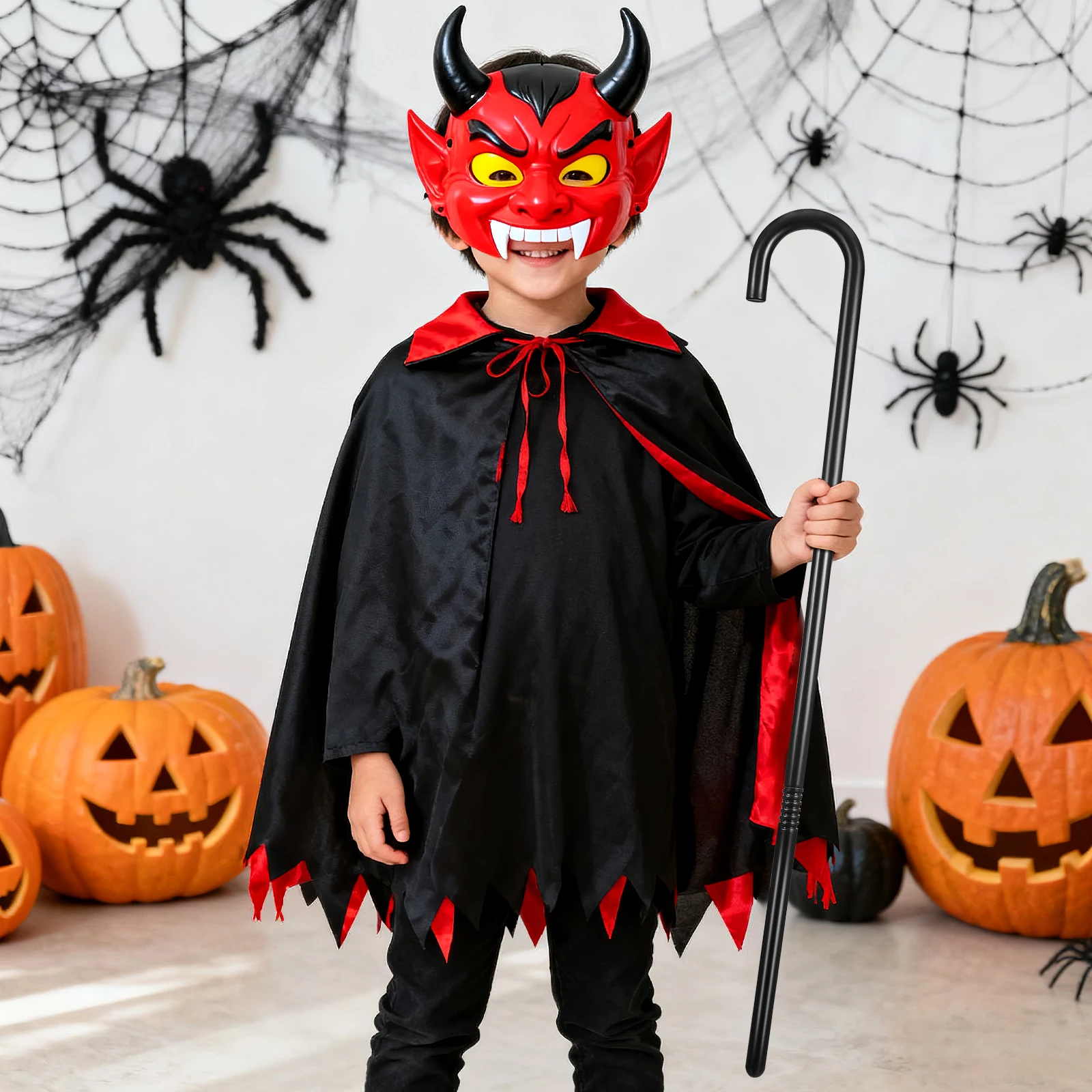 

Party Performance Crutch Magician Style Segment Plastic Stick for Cosplay Holiday Decorative Accessory