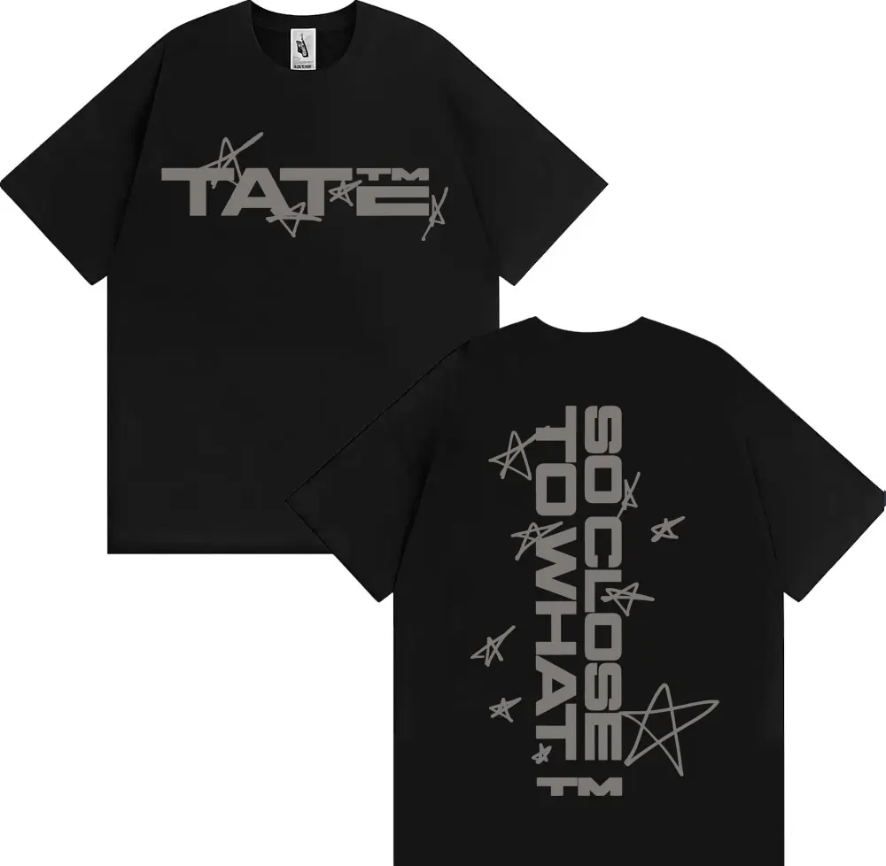 

Альбом Tate Mcrae So Close To What Miss Possessive 2025, футболки World Tour для мужчин и женщин, модная повседневная футболка большого размера, уличная одежда