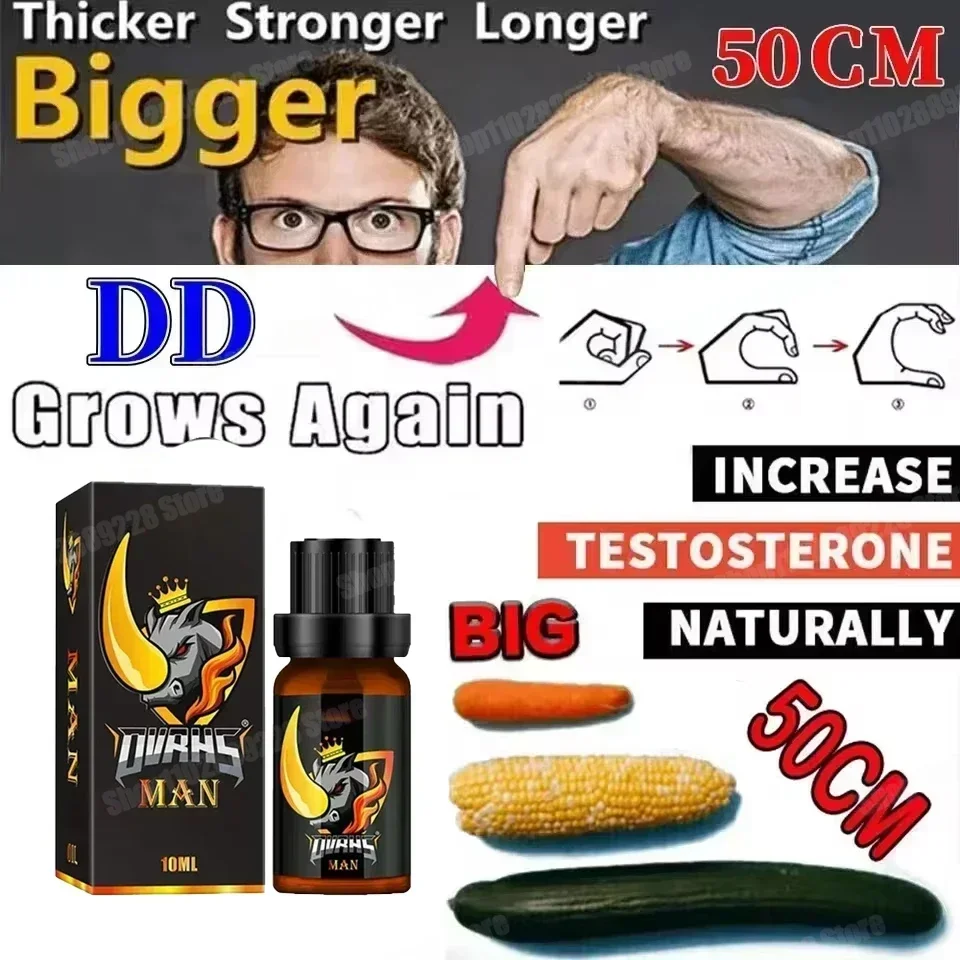 Penis Growth Oil Enlarging Massage Oil Ingredients to Help Increase Size Length