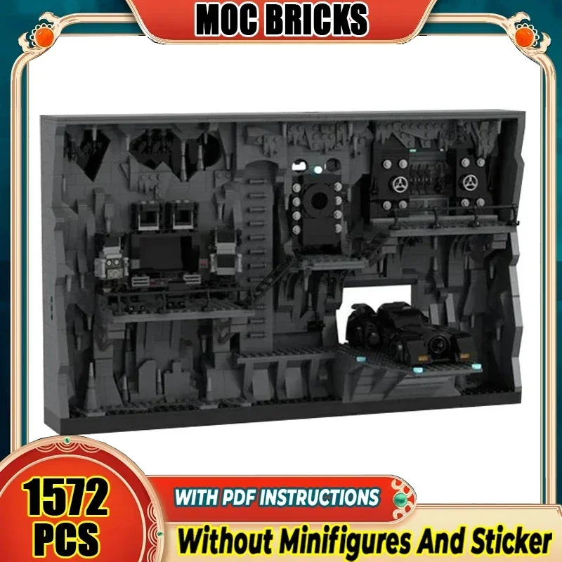 

Популярная модель героя из фильма Moc, строительные кирпичи, Shadowbox, технология Batcave, модульные блоки, подарки, рождественские игрушки, наборы «сделай сам», сборка