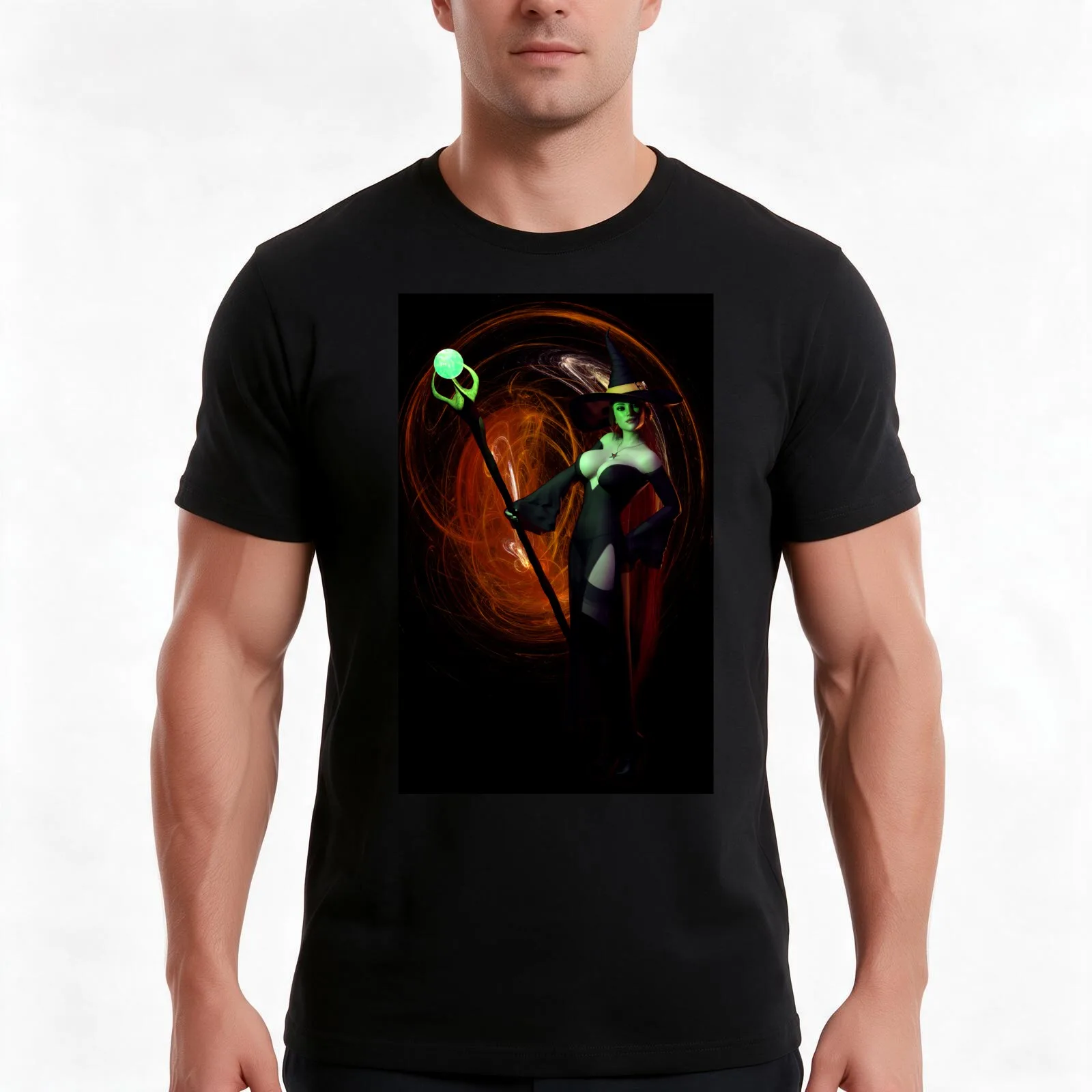 Bewitching T-Shirt, Summer Casual Cotton Tee, Oversized Streetwear Tops, Vintage Graphic Print, Loose Fit Short Sleeve