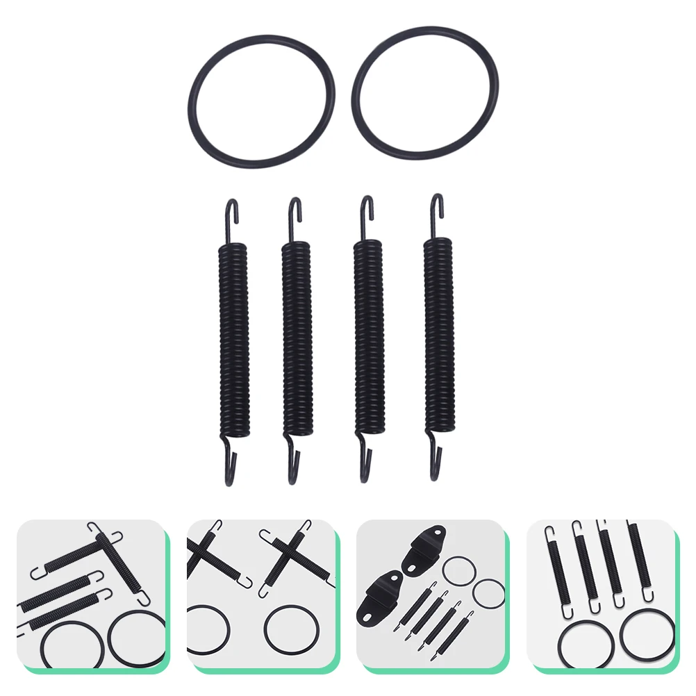 

1Set Exhaust Swivel Spring Kit Motorcycle Durable Rubber Steel High Precision Spring Tool for Muffler Repair Gasket