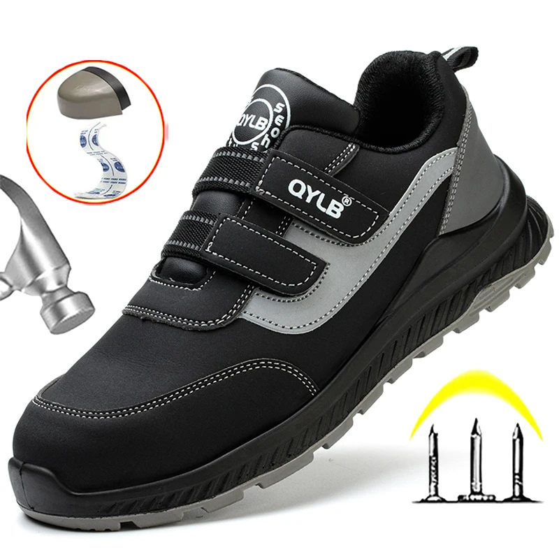 Anti Static Work Safety Shoes For Men Women Anti-smash Anti Puncture Industrial Shoes Security Protective Shoes Work Sneakers