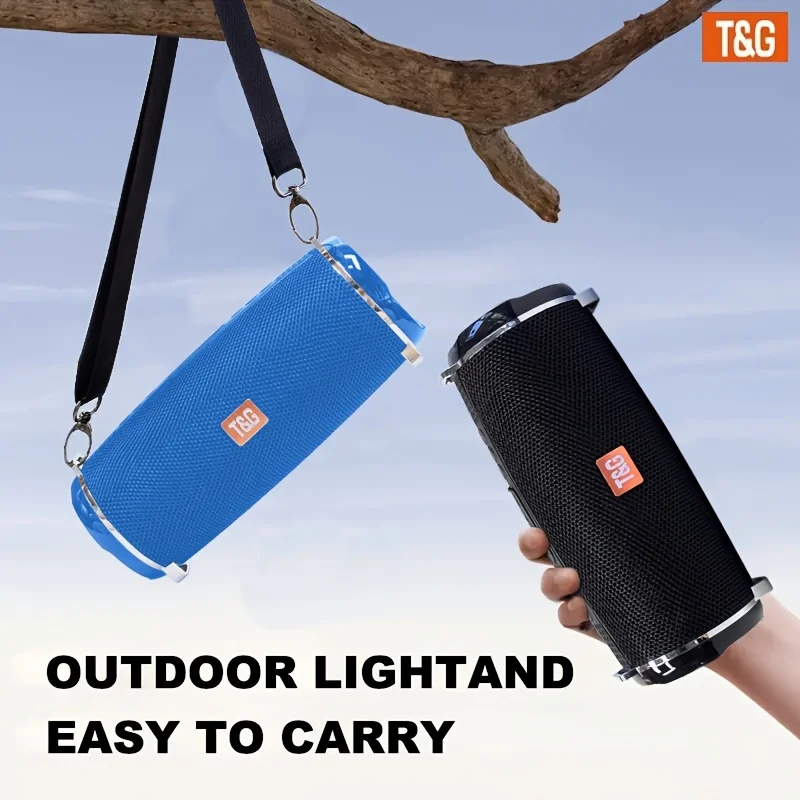 TG192 2400mAh Hochleistungs-LED Tragbarer Kabelloser Lautsprecher, Kompatibel mit USB/TF/FM, mit Eingebautem Mikrofon. – Detail 4