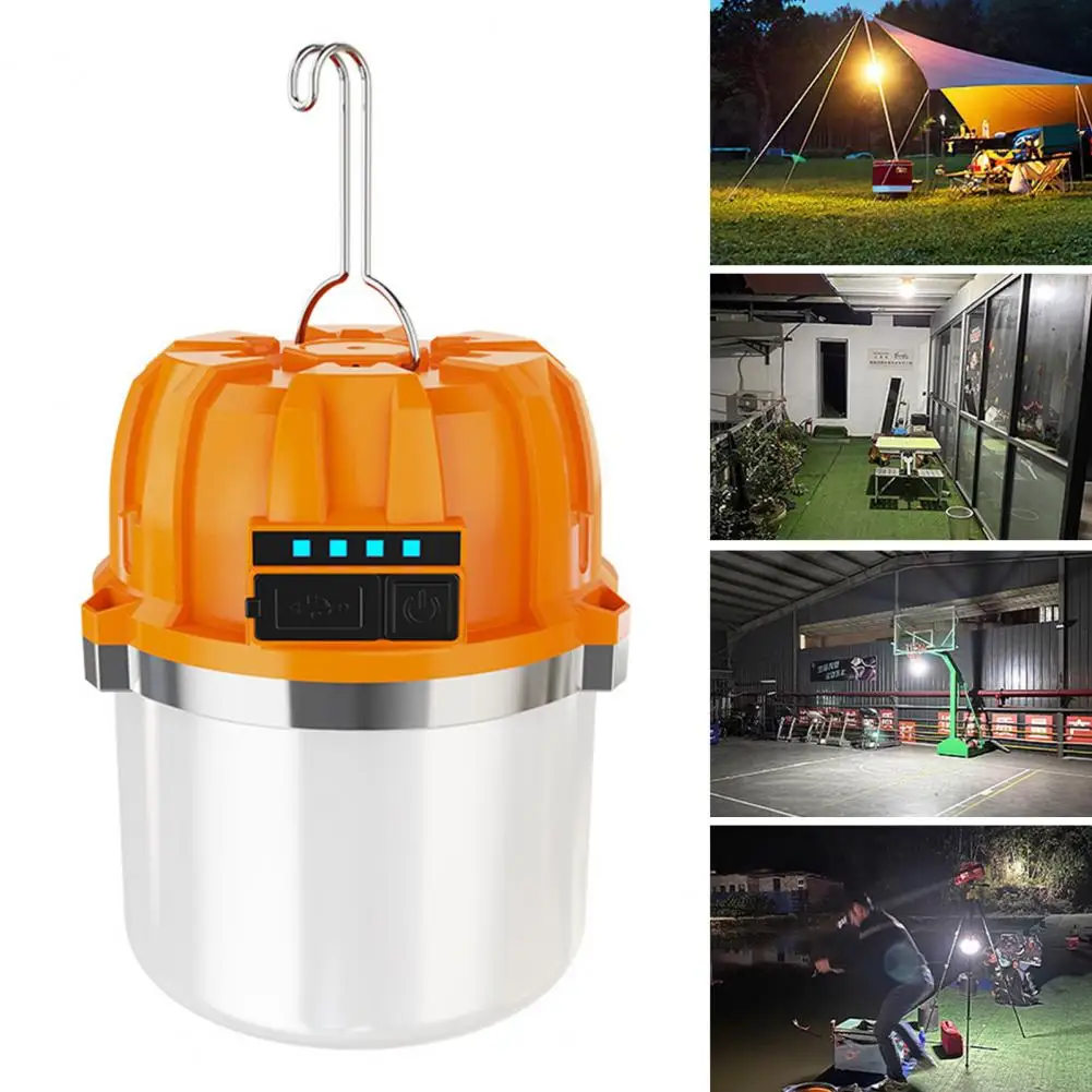 Dimmable Camping Lantern Rechargeable Tent Lamp Super Bright Solar Camping Light with 3 Adjustable Modes Waterproof for Outdoor