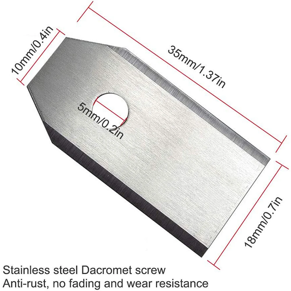 18/30pc Stainless Lawn Mower Cutting Blades W/Screw Kit Replacement For Husqvarna Automower/Gardena Robotic Lawnmower Repair