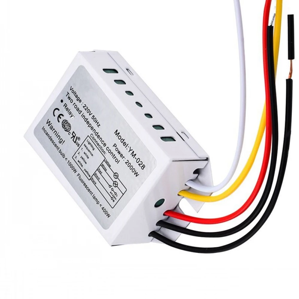 

Group Segmented Digital Subsection Switch 2-Way 3-Section for Ceiling Light Independence Remote Control Section Switch