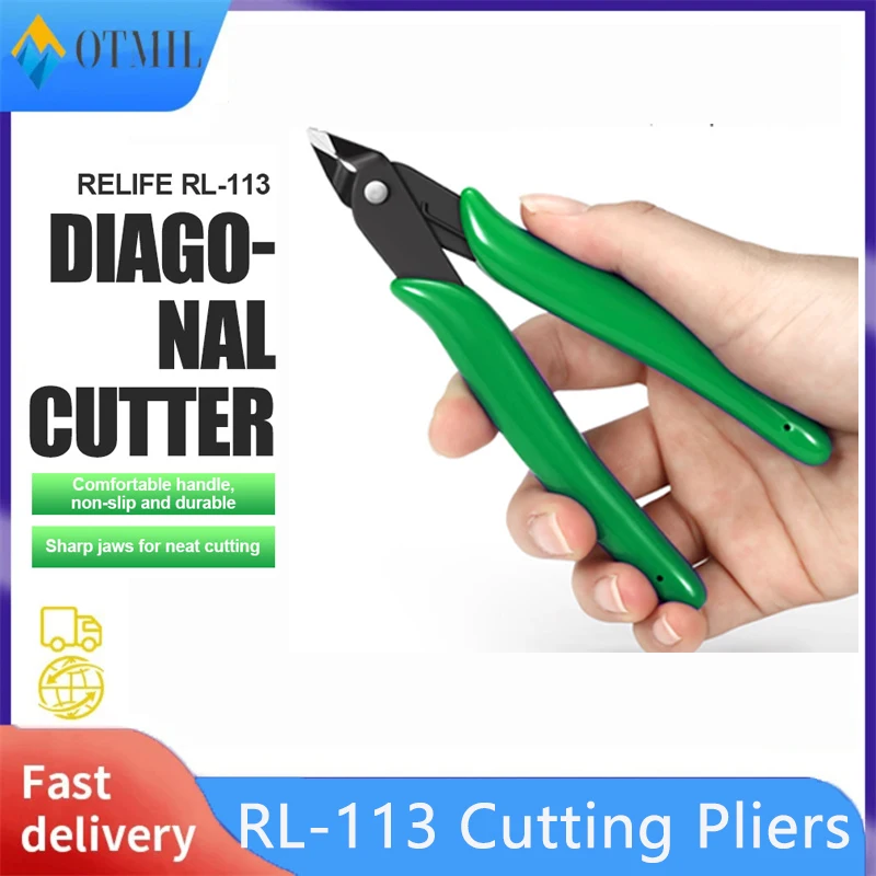 RELIFE RL-113 Diagonal Cutter Pliers For Mobile Phone Motherboard Pcb Board Shield Cover Middle Frame Cutting Nipper Repair Tool