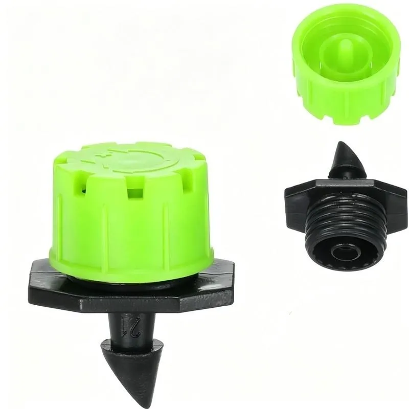 125 pcs Water Flow Control Nozzles, Green 8-Hole Design, Vegetable Garden Sprinkling Orchard Greenhouse Irrigation