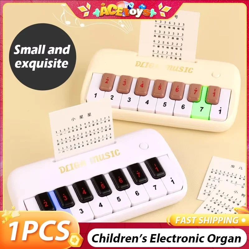 L'organo elettronico può riprodurre musica Mini tuta portatile multifunzione per strumento musicale giocattolo educativo precoce per principianti per bambini