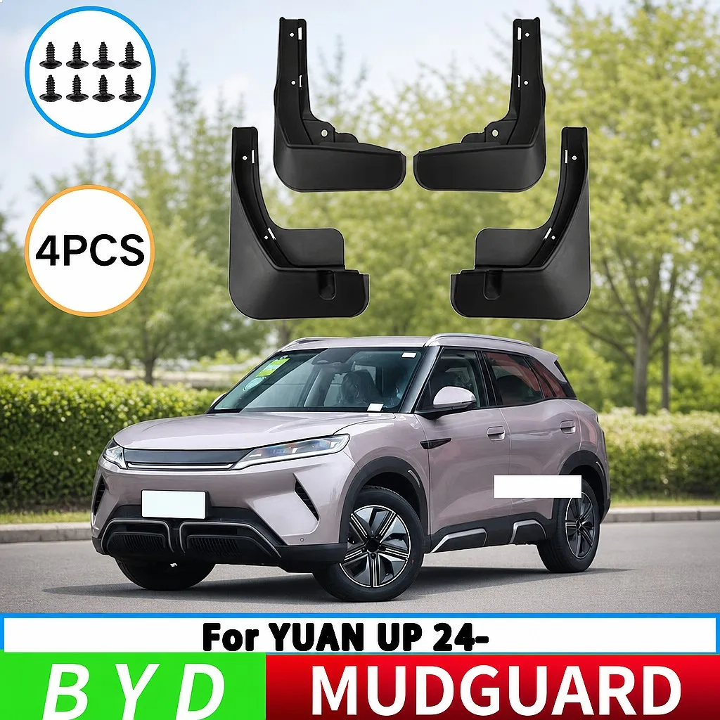 

Splash Guard for 2024 BYD Yuan UP Car Front Rear Fender Mud Flaps Auto Parts 4pcs