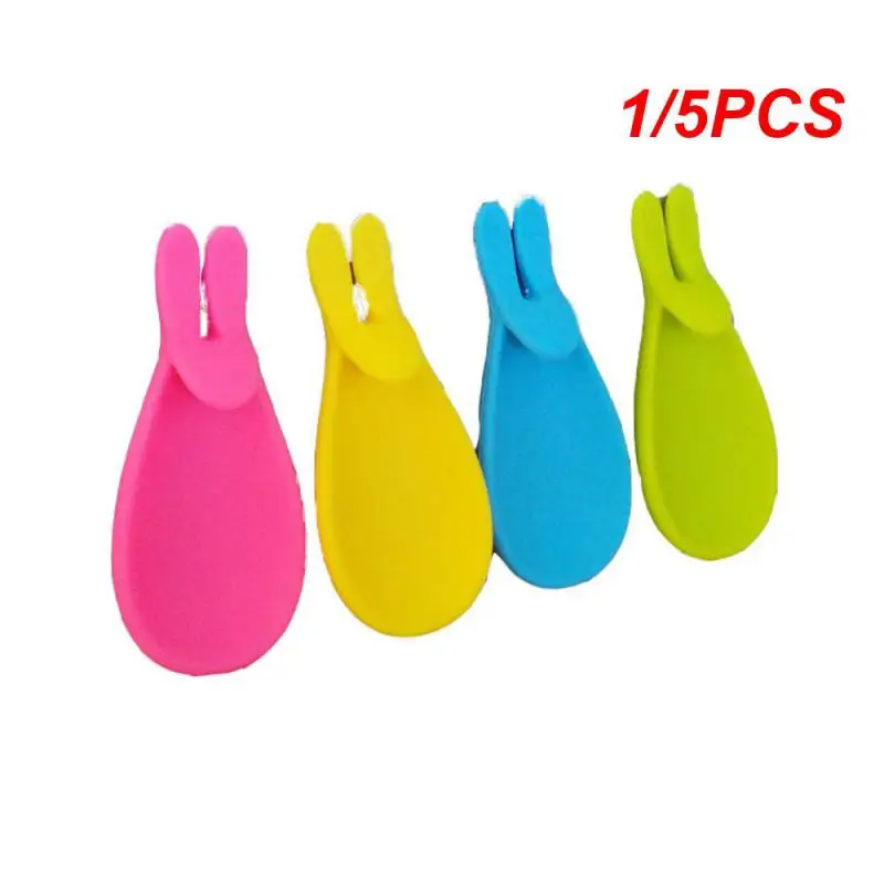 1/5PCS Tea Tools Mug Cup Useful Cup Decoration Tool Random Color Tea Bag Holder Silicone Cute Rabbit Shape Tea Accessories Gift