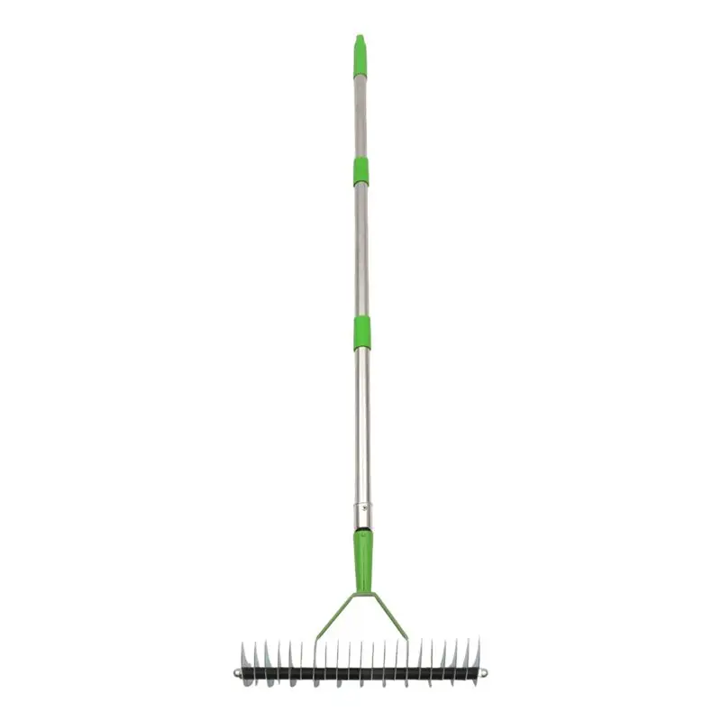 LLCS-Thatch Rakes, Lawn Thatch Rakes, Weeder Rakes, Multipurpose Lawn Grooming Rakes For Cleaning Dead Grass, Durable With Handl