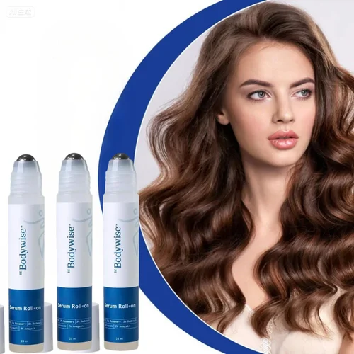 Imagen 1 del producto Suero Roll-On para el Cabello Bodywise, Esencia de Extracto de Plantas, Mejora el Brillo del Cabello, Fortalece la Raíz del Cabello, Repara las Puntas Abiertas, Cuidado del Cabello