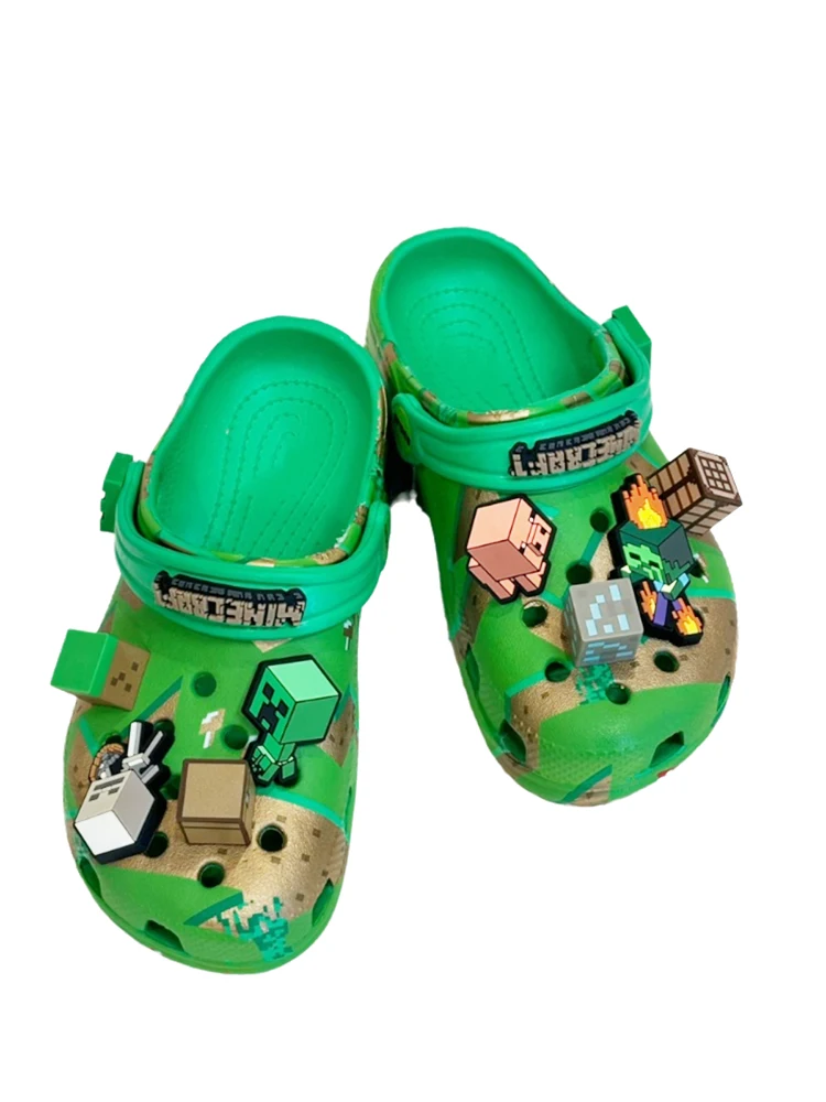 Miniso New Green Cartoon Character Summer Children Cute Cartoon Children's Non-Slip Soft Soled Sandals Gift