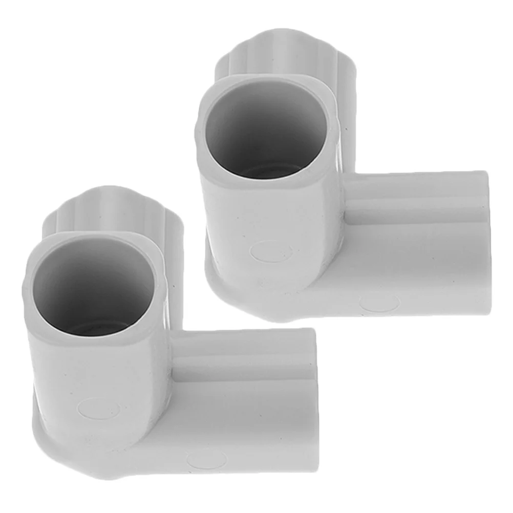 قطعتان من موصلات الأنابيب ثلاثية الاتجاهات لسياج الأطفال، للاستخدام الداخلي والخارجي، وصلات بلاستيكية متينة سهلة التجميع والتنظيف