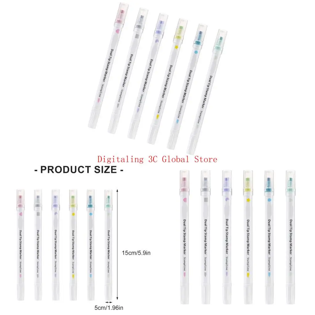 

Stamping Markers with Stamp and Fine Point Tip for Scrapbooking Journal Planner