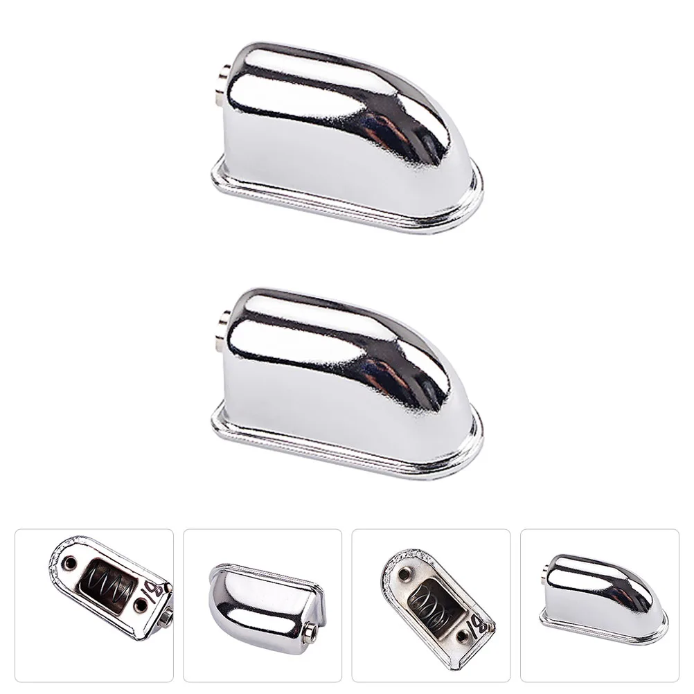 

2 Pcs Snare Drum Snake Set Metal Claw Hook Component Iron Connector Silver Lug Parts