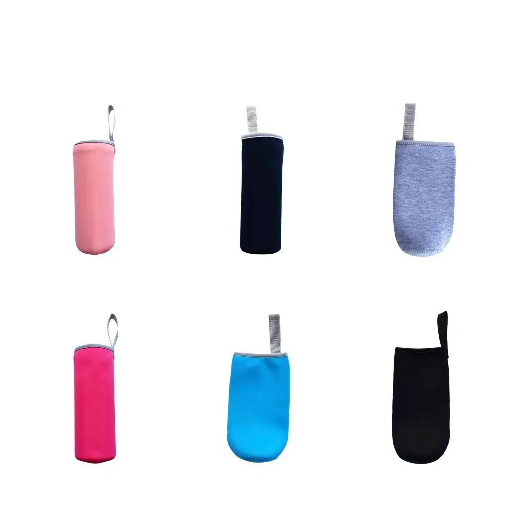 Neoprene Water Bottle Holder Cover Insulated Sleeve Portable Carrier Bag with Strap for Outdoor Sports