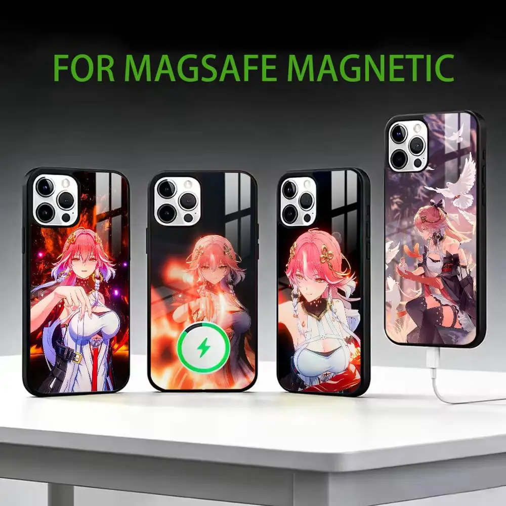 

Aemeath Wuthering Game Cute Phone Case For iPhone17,16,15,14,13,12,11 Plus,Pro Max Magnetic For Magsafe Wireless Charging