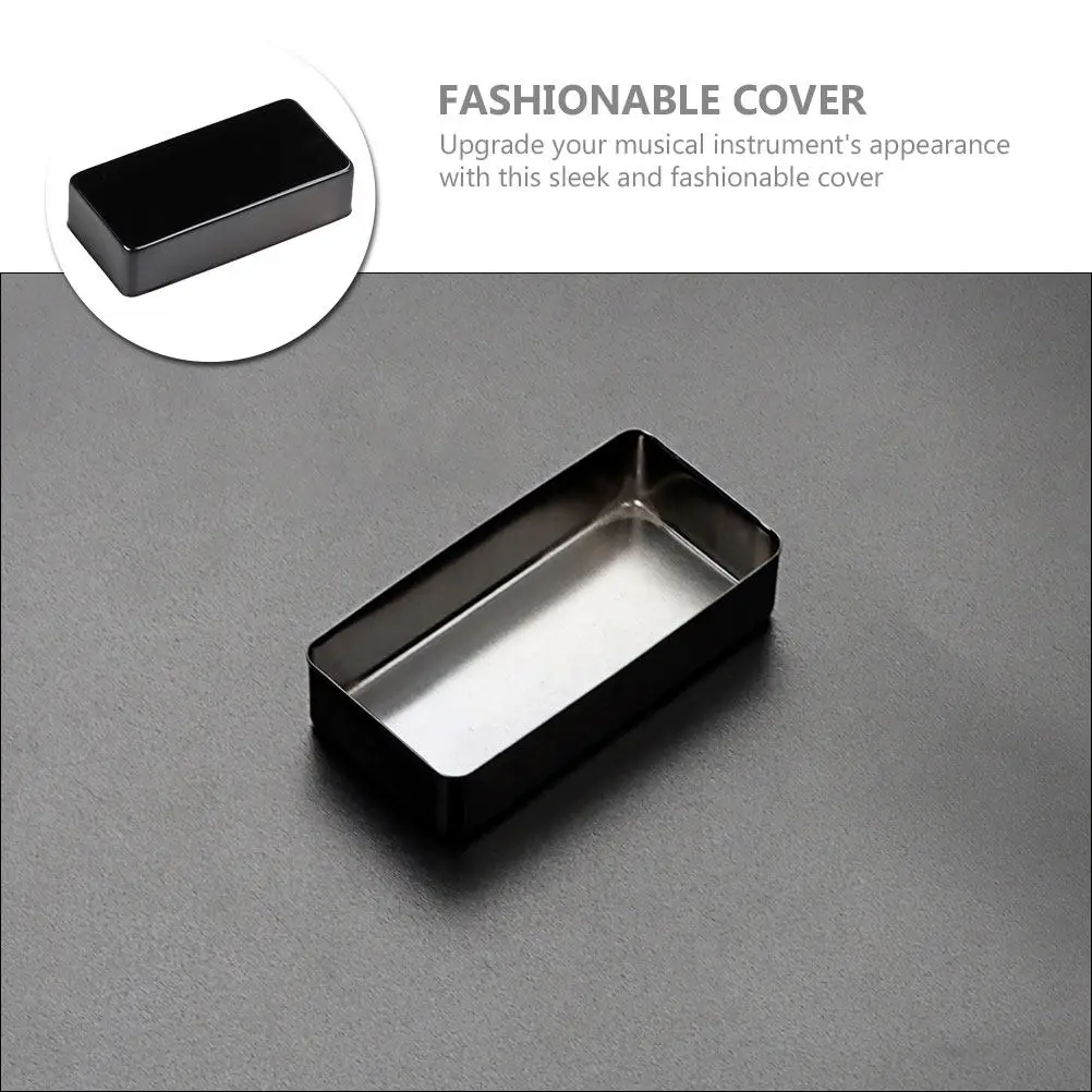 

Protective Covers for Guitar Pickup Metal Electric Models Strong Build Quality Fashionable Shape Resists Wear Ideal Replacement