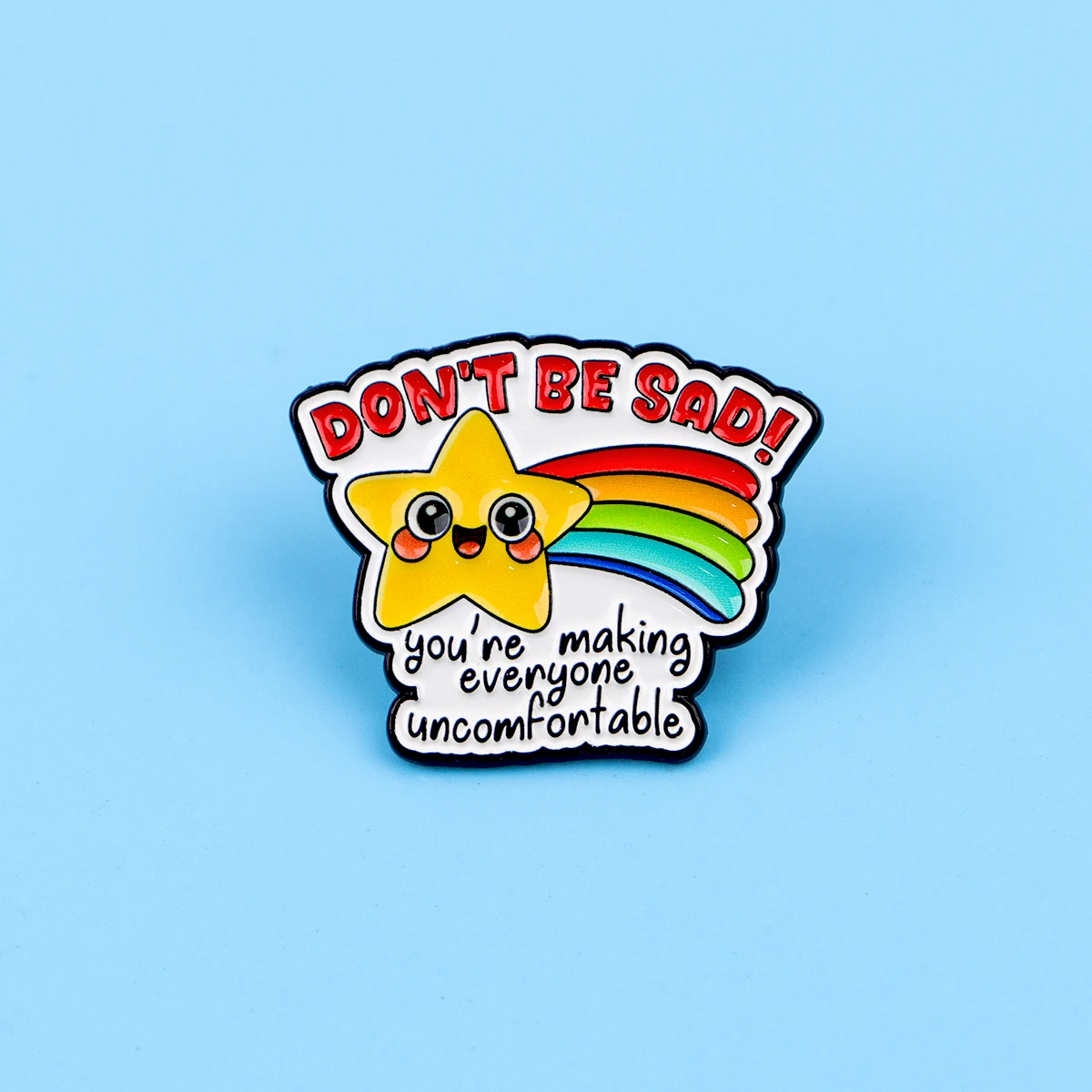 Funny Self Care Stars Enamel Pin Cute Motivational Quote Brooch for Backpacks Hats Unique Gift for Friends Fashion Jewelry view 4
