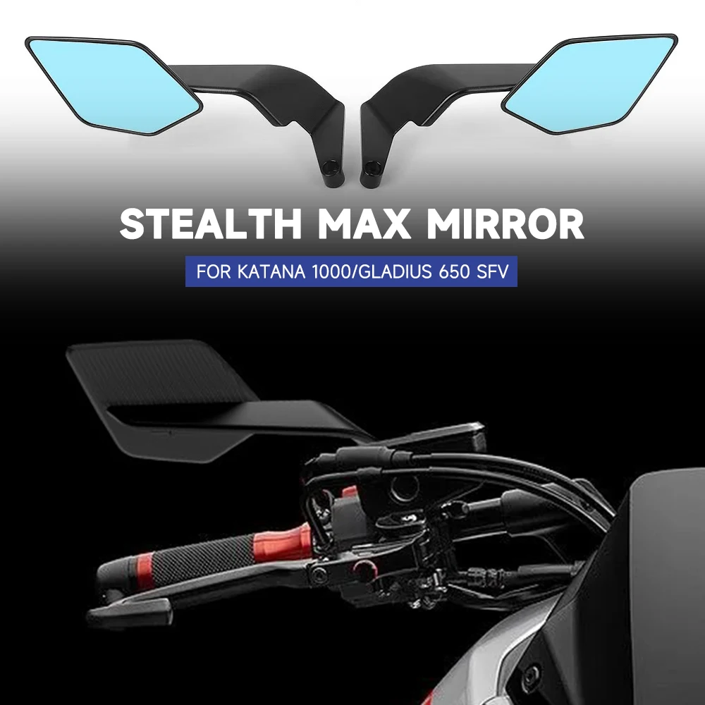 

Зеркало заднего вида для мотоцикла Suzuki KATANA 1000 GLADIUS 650 SFV Stealth Max, зеркало бокового вида, регулируемое крылышко, аксессуары