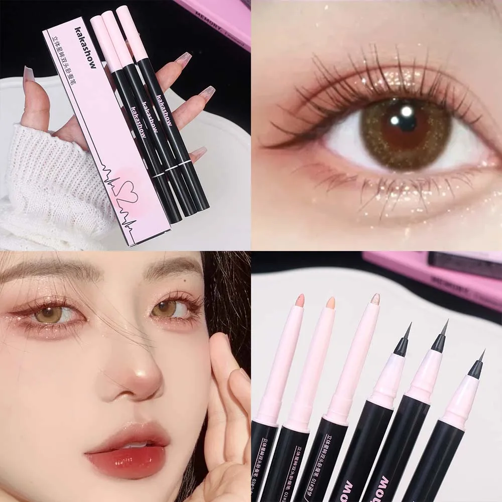 Verhelderende Liggende Zijderups Oogschaduwpen Gladde Langdurige Waterdichte Matte Roze Glanzend Ooglid Schaduw Pen Potlood Koreaanse Make-Up